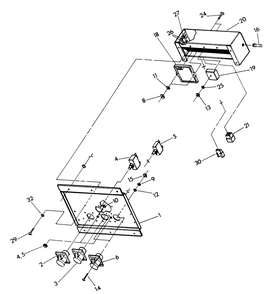 Control Panel (10/95) Diagram and Parts List for 9219-0-EC-4000DES  Briggs and Stratton Generator